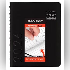 AT-A-GLANCE 2026 Planner, Weekly & Monthly, 7" x 8.75", Medium,